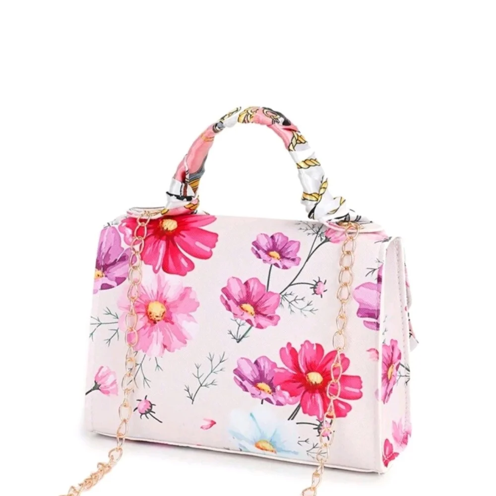 Floral Pink Girls Handbag New